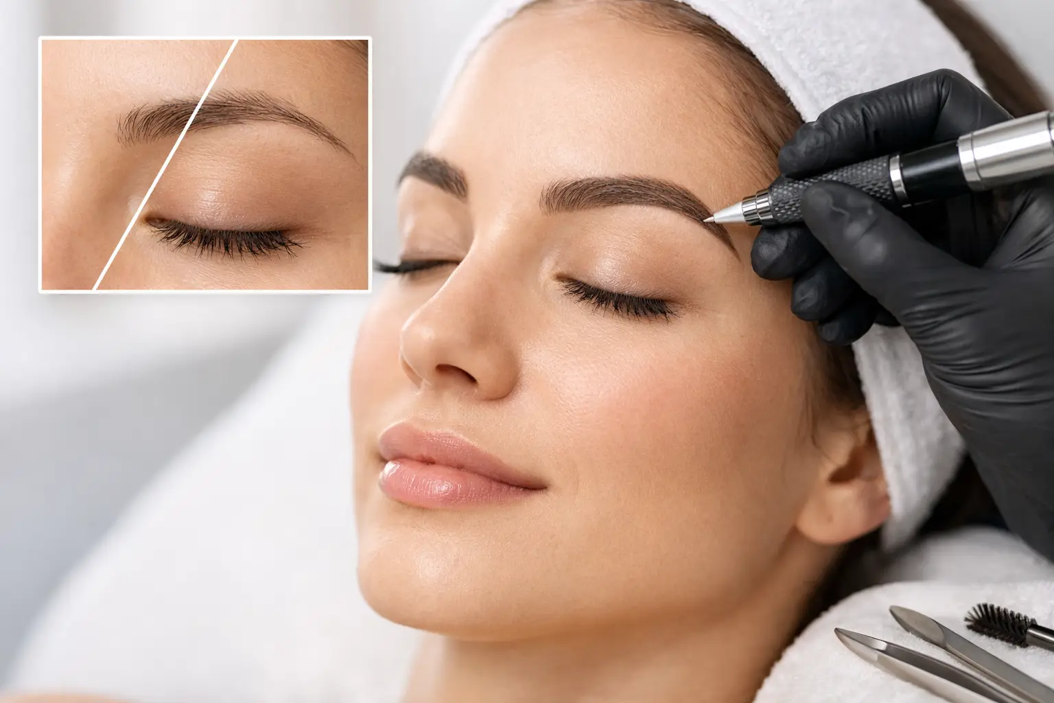 3D Eyebrow Enhancement for Natural-Looking Brows