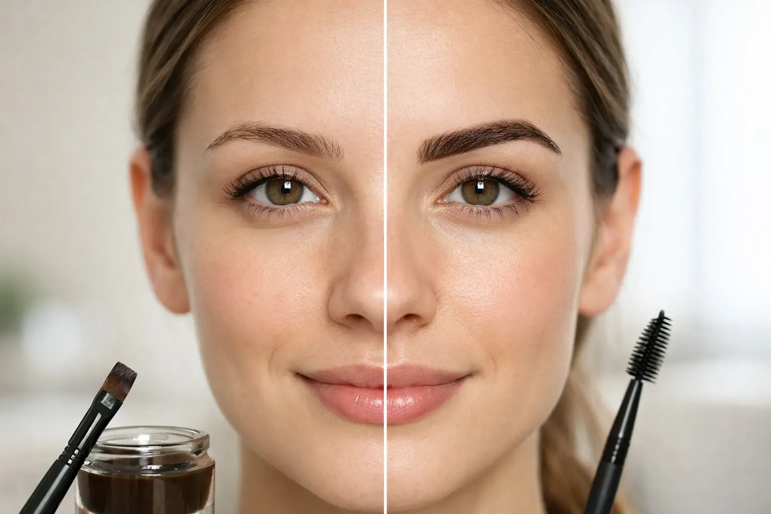 Brow Tinting Before and After Results
