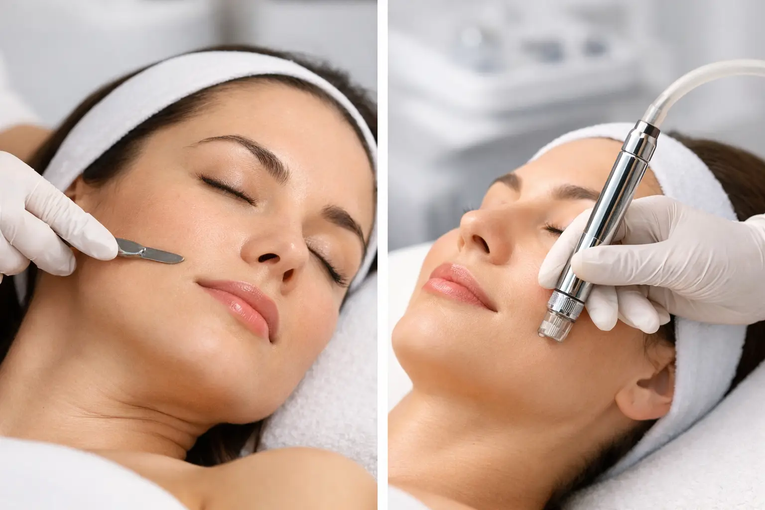 Dermaplaning vs Microdermabrasion Facial Compared