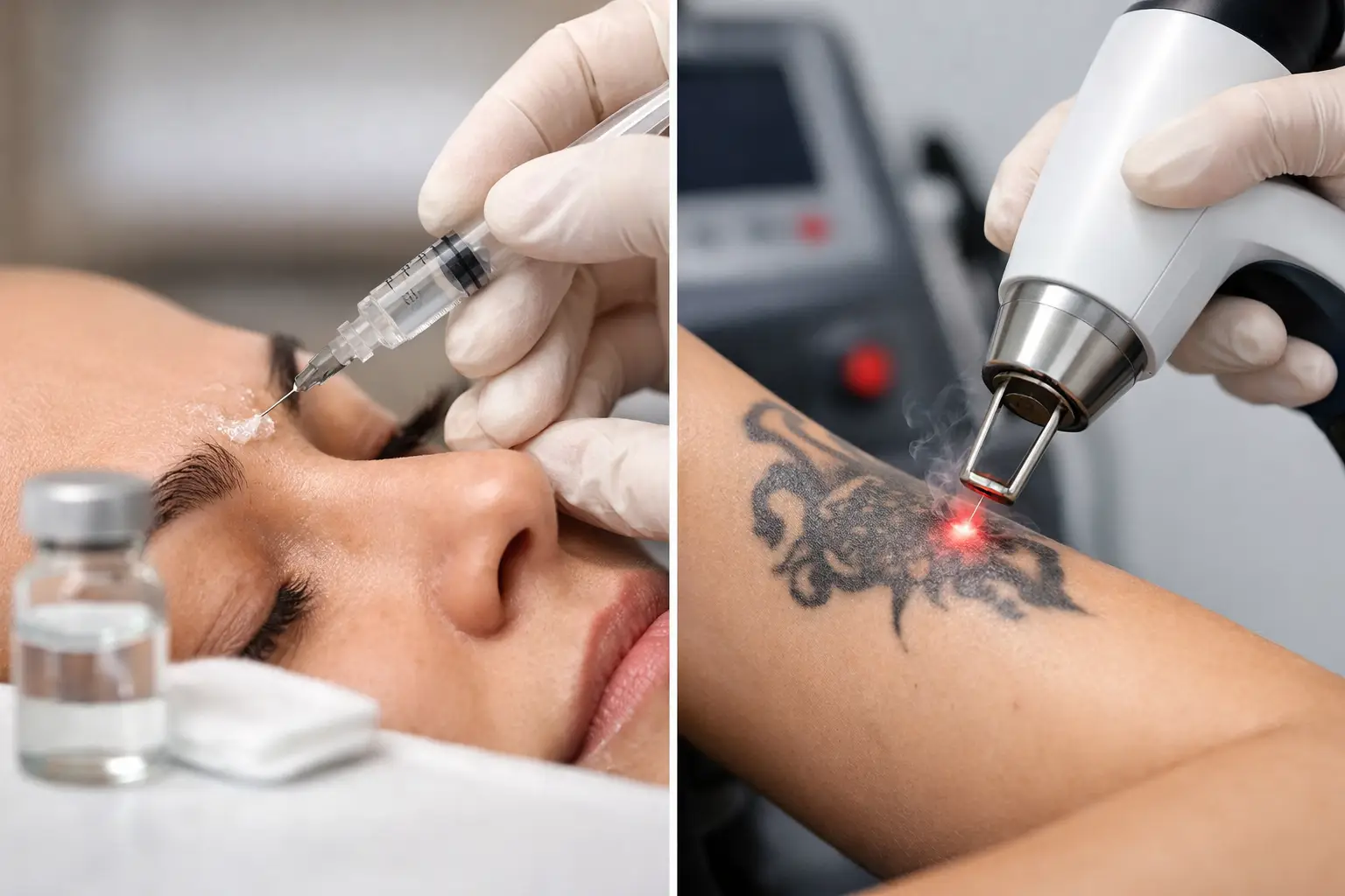 Saline Removal Versus Laser Removal Compared